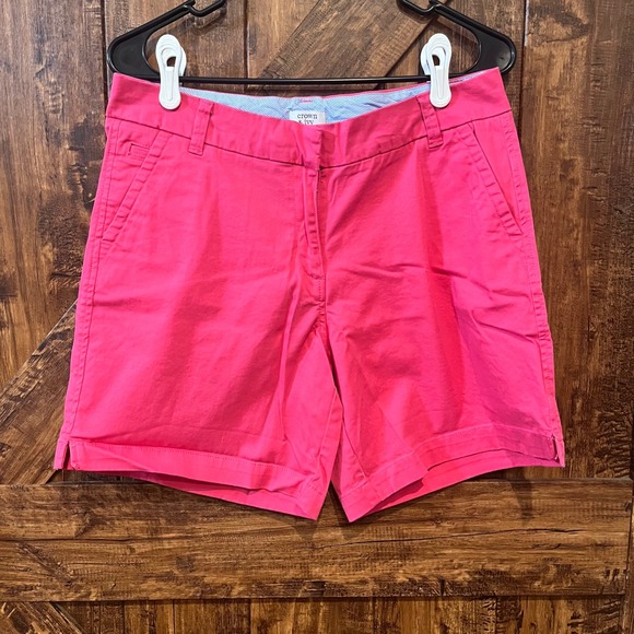 Crown & Ivy Caroline Pink Shorts Womens Size 6 Casual Everyday - Picture 1 of 6